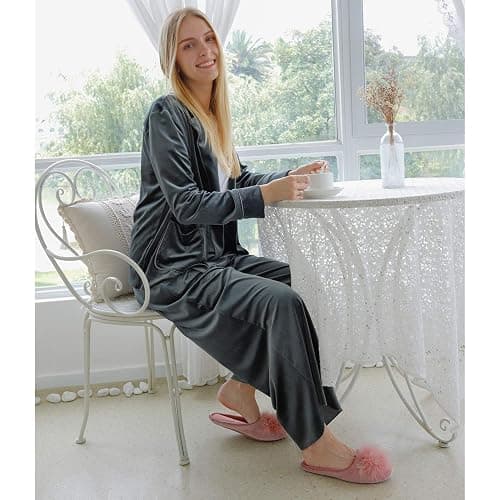BCTEX COLL Women's Fuzzy Velvet Memory Foam Indoor House Slipper | Cozy Fluffy Bedroom Slipper, Non-slip Sole, Lightweight thumbnail 2