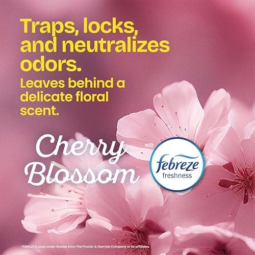 Glad Small Trash Bags 4 Gallon, Febreze Cherry Blossom Garbage Bags, Odor Resistant with Drawstring, 34 Count thumbnail 3