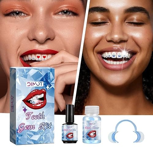 Tooth Gems Kit for Teeth Gems Kit with Light,190 Tooth DIY Gem Kit Tooth Jewelry Gems Kit 2025 New for Man&Women thumbnail 7