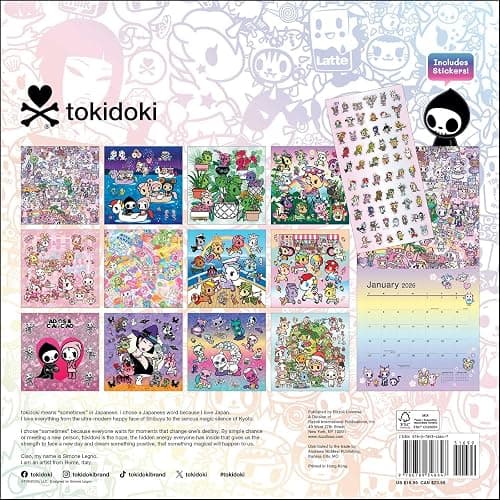 tokidoki 2026 Wall Calendar (Includes Stickers) thumbnail 2