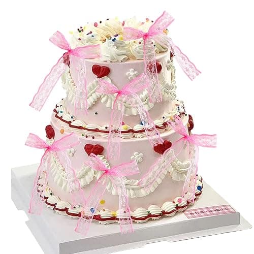 Ephlyn 30Pcs Bow Cupcake Toppers Bowknot Ribbons Coquette Bow High Footed Cup Balloon Wall Party Decorations Cake Dessert Picks Birthday Wedding Party Supplies Lace Pink - Image 1