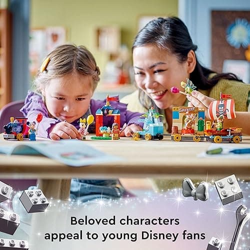 LEGO Disney 100 Celebration Train Building Toy 43212 Imaginative Play, Fun Birthday Gift for Preschool Kids Ages 4+, 6 Disney Minifigures: Moana, Woody, Peter Pan, Tinker Bell, Mickey & Minnie Mouse thumbnail 8
