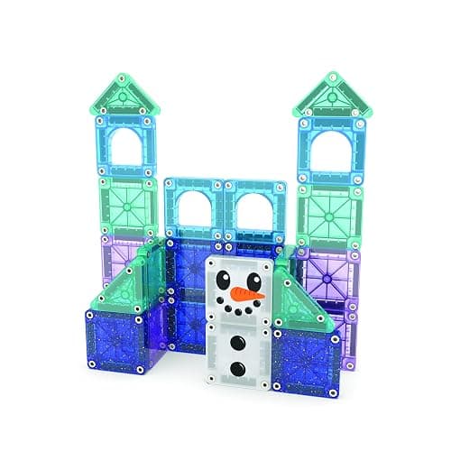 MAGNA-TILES microMAGS Winter Wonder Travel Set 26-Piece Magnetic Construction Set, The Original Magnetic Building Brand thumbnail 8