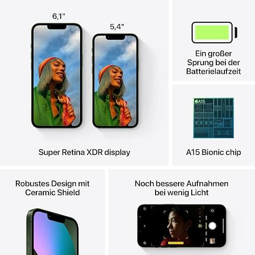 Apple iPhone 13 Mini 128GB - Verde (Ricondizionato) thumbnail 5