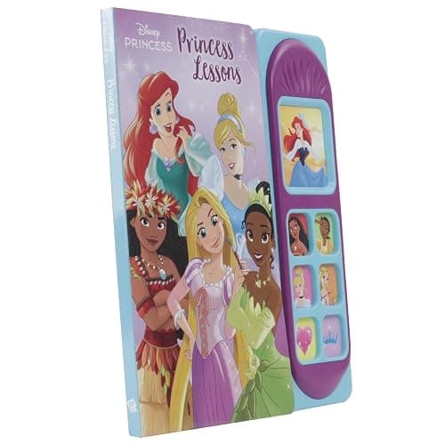 Disney Princess Moana, Ariel, Cinderella, and More! - Princess Lessons Sound Book - PI Kids thumbnail 3