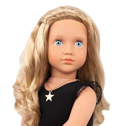 Our Generation – 18-Inch Starry Fashion Starter Doll – Stella - Blonde Hair & Blue Eyes – 3 Outfits & Styling Accessories in Gift Box – Pretend Play 3+ Years thumbnail 4