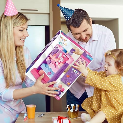 YEGEER Toys for 1 2 Years Old Girls, Musical Toys for 12-18 Months, Interactive Toddler, Montessori Toys, Christmas Birthday Gifts for Baby Kids Toddlers Age 1-2 Years Old (Pink) thumbnail 2