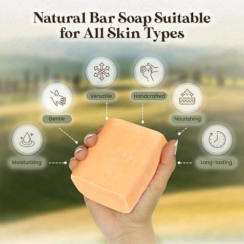 Amish Farms Soap Bar with All Natural Bentonite Clay | Made in USA, Vegan Moisturizing for Sensitive Skin | Women & Mens Face & Body Bath Soap for Shower | Clean Scent | 5 Ounce Each (5 Bars) thumbnail 5