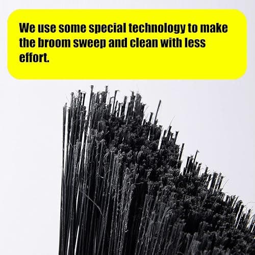 Yocada Heavy-Duty Broom Outdoor Commercial Broom 54Inch | for Courtyard Garage Lobby Mall Market Floor Home Kitchen Room Office Pet Hair Rubbish thumbnail 2