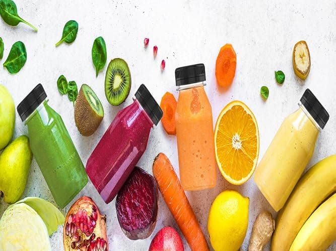 Hulless 6 Ounce Plastic Juice Bottle Drink Containers 5 Pcs Juicing Bottles with Black Lids, Suitable for Juice, Smoothies, Milk and Homemade Beverages thumbnail 7