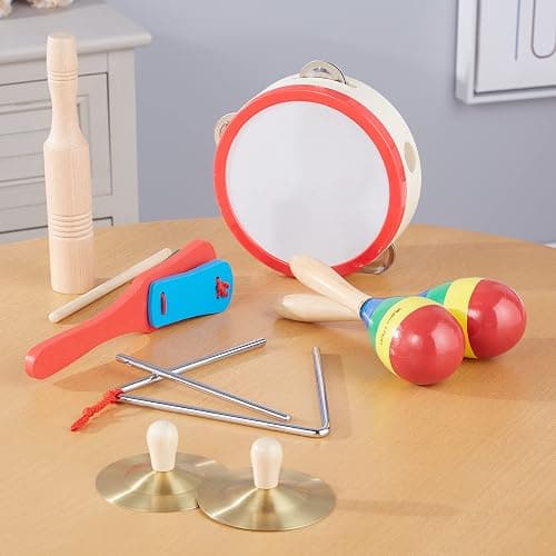 Melissa & Doug Band-in-a-Box Clap! Clang! Tap! - 10-Piece Musical Instrument Set thumbnail 10