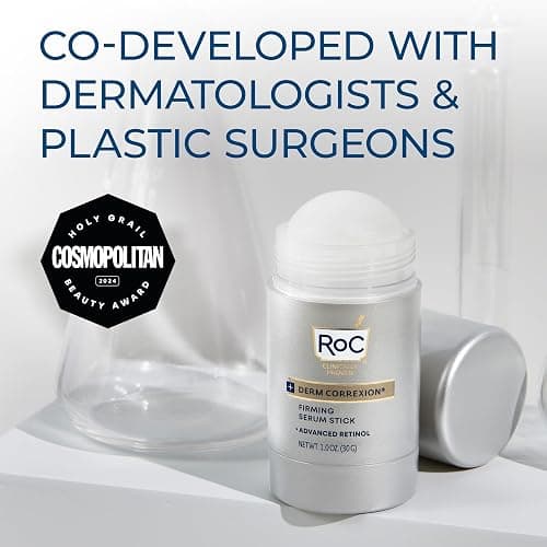 RoC Derm Correxion Retinol Firming Serum Stick with Antioxidants to Visibly Tighten and Firm Wrinkles and Laugh Lines 1.0 oz plus Retinol Eye Cream Packette thumbnail 3