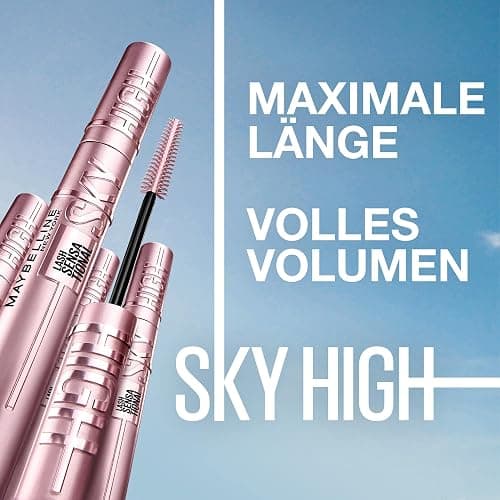 Maybelline New York Sky High Schwarze Wimperntusche für extrem lange Wimpern und Volumen, Lash Sensational Sky High Mascara, Farbe: Very Black, 7,2 ml thumbnail 5