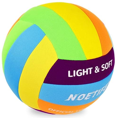 Noetifex Soft Volleyball-Super Soft Fabric Light Volleyball for Indoor Practice Safe and Quiet Kids Youth Beginners House Yard Training Practice Games(Deflated) thumbnail 9