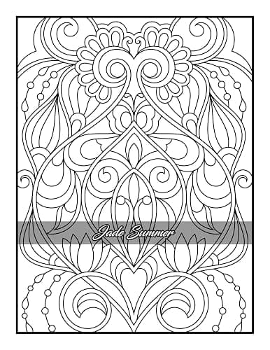 100 Amazing Patterns: An Adult Coloring Book with Fun, Easy, and Relaxing Coloring Pages thumbnail 62