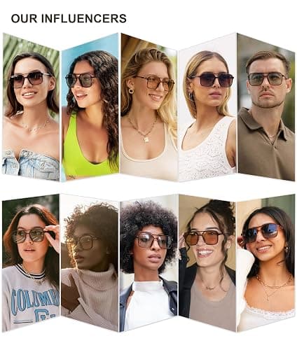 SOJOS Trendy Vintage Aviator Square Sunglasses For Womens Mens Retro 70s UV400 Women Sun Glasses SJ2327 thumbnail 2