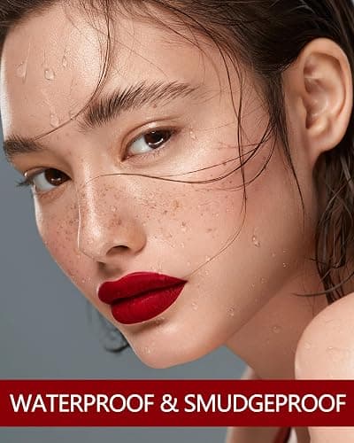 MAKI YIKA Red Lipstick Matte Liquid for Women Color Stay Long Lasting Lipsticks thumbnail 5