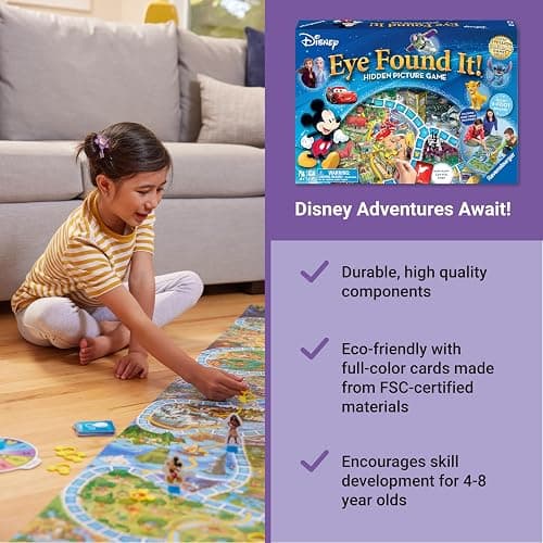 Ravensburger Disney Eye Found It - Hidden Picture Search Board Game - Learning Fun with Disney Favorites - Ages 4+ MESH Accredited thumbnail 3
