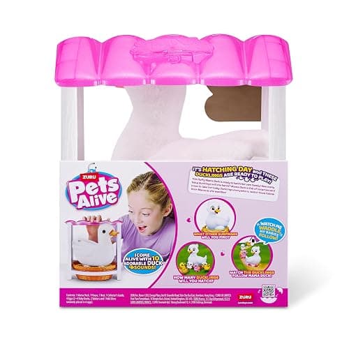 Pets Alive Mommy Duck & Baby Surprise by ZURU Nurturing Play Surprise Hatching Interactive Girls' Toy. thumbnail 8