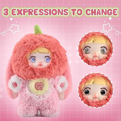 Blind Box Interesting Fruits Series Plush - 3 Expressions Adorable Mystery Plush Toys for Collectors - 7.1IN Random Surprise Doll with Unique Designs, 1PCS (Upgrade Packaging) thumbnail 6