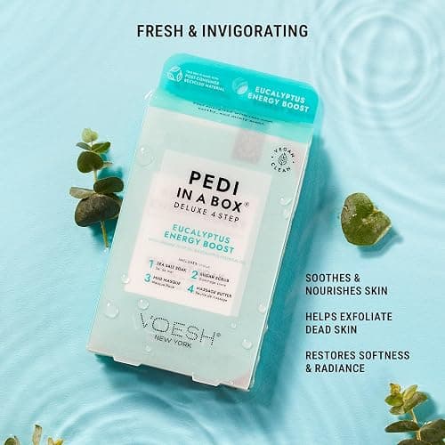 VOESH Pedi in a Box 4 Step, Pedicure Set, At-Home Pedicure, DIY Pedi, Foot Treatment, Pedicure Supplies, Foot Scrub, Foot Spa, Foot Care, Foot Therapy thumbnail 5