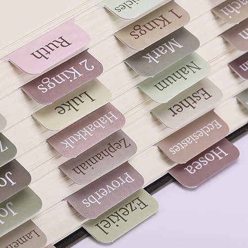 Mr. Pen- Bible Tabs, 75 Tabs, Laminated Bible Tabs for Women and Men, Bible Tabs for Study Bible, Bible Index Tabs, Bible Book Tabs, Bible Labels Tabs, Mr Pen Bible Tabs thumbnail 6