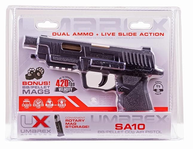Umarex SA10 .177 Caliber Pellet or BB Gun Air Pistol, SA10 Air Pistol thumbnail 7