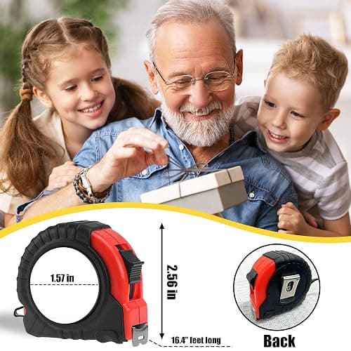 Dad Gifts from Daughter Son for Fathers Day Measure Tape - Cool Fathers Day Presents - Birthday Gifts for New Girl Son Best Dad - Woodworking Carpenter Measuring Tape thumbnail 6
