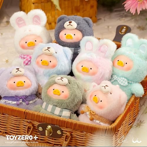 TOYZERO + Official Lulu The Piggy Blind Box - Joyful Time Series Plush Keychain Blind Boxes Figures Cute Stuffed Animals Mystery Box Collectibles Toys Home Decorations Birthday Gifts, Single Box thumbnail 2