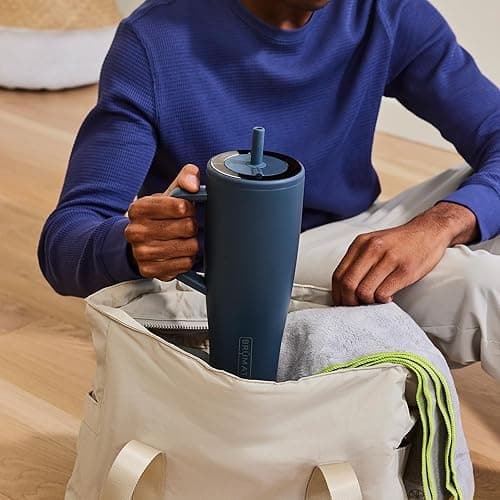 BrüMate Era 40 oz Tumbler with Handle and Straw | 100% Leakproof Insulated Tumbler with Lid and Straw | Made of Stainless Steel | Cup Holder Friendly Base | 40oz (Sage) - Sage - 40oz thumbnail 7