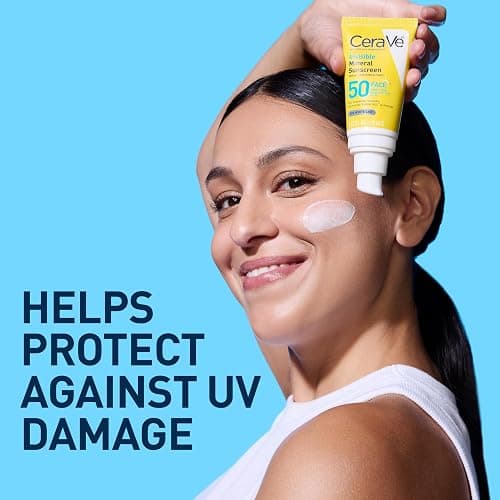 CeraVe Invisible Mineral Sunscreen SPF 50, Face Sunscreen for Sensitive Skin With Zinc Oxide & Titanium Dioxide, Vitamin E + Niacinamide + Ceramides, Oil Free, Travel Size 1.62 oz thumbnail 10