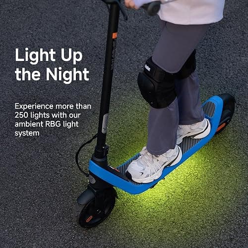 Segway Ninebot eKickScooter - Electric Scooter for Kids 6-14, w/t Adjustable Handlebar Height (Only C2 Pro) for Riders up to 132 lbs, Includes New Cruise Mode, UL-2272 Certified thumbnail 10