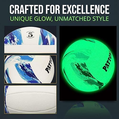 Custom Volleyball with Name - Glow in the Dark Personalized Gifts - Size 5 thumbnail 6