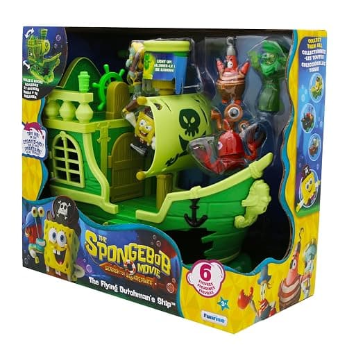 SpongeBob Squarepants Movie: The Search for Squarepants - The Flying Dutchman’s Ship Playset with 6 Exclusive Figures, Lights, Motion & Hidden Features for Kids Ages 3+ thumbnail 3