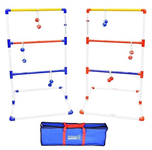 GoSports Premium Ladder Toss Outdoor Game Set with 6 Bolo Balls, Travel Carrying Case and Score Trackers - Choose Between Standard and Giant Size Sets - Standard Size - Image 1