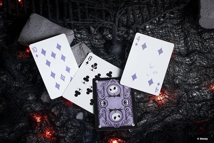 Disney Tim Burton's Nightmare Before Christmas Inspired Playing Cards Featuring Jack Skellington, 1 Deck for Halloween Gifts, Christmas Stocking Stuffers, or Vacation Travel Games thumbnail 6
