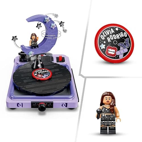 LEGO Editions Olivia Rodrigo's Concert Moon - Record Player Model Kit w/Vinyl & Minifigure - Kids' Room Decor - Music Gift for 14+ Year Old Teenage Girls, Boys & Fans - 43029 thumbnail 4
