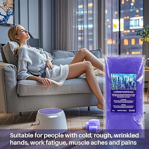 MAQIHAN Paraffin Wax for Hand and Feet - 2 Pack Lavender Scented Paraffin Wax Refills Hand Wax for Dry Skin, Hydration Nourish thumbnail 6