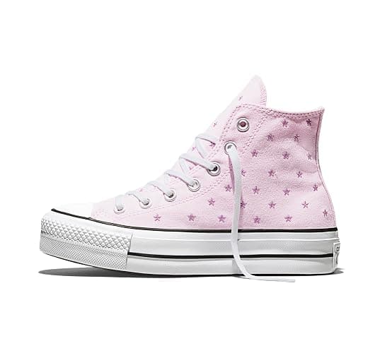 Converse Womens Chuck Taylor All Star Lift Platform Embroidered Stars High Top Sneaker thumbnail 2