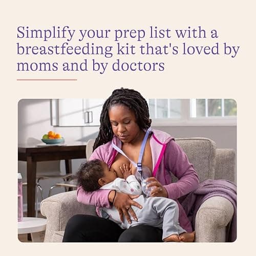 Lansinoh You’ve Got This Breastfeeding Essentials Kit for New Moms, 77-Piece Gift Set with Nursing Pads, Breastmilk Storage Bags, Nipple Cream, Hot & Cold Therapy Packs, and Silicone Breast Pump thumbnail 2