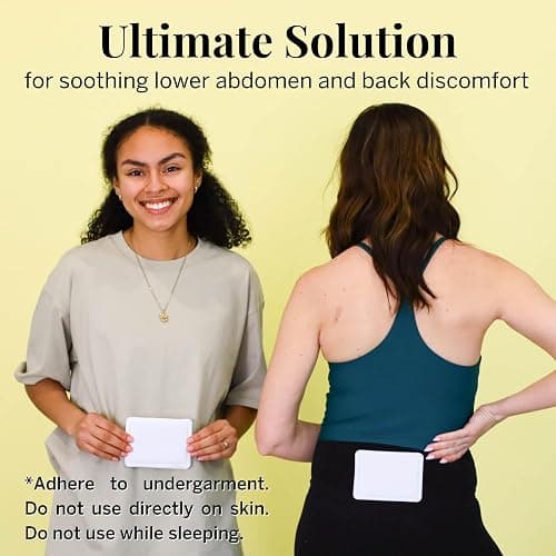 Pixie Period Cramps Menstrual Pain Relief Heat Patches - Lower Abdominal & Back Ache Therapy - Natural Alternative to Lidocaine ICY Hot - Up to 8 Hours - 3 Count Discreet Disposable Heat Pads thumbnail 8