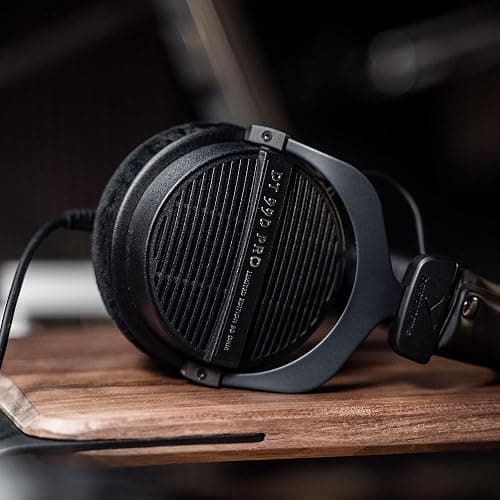 beyerdynamic DT 990 Pro Over-Ear Studio Monitor Headphones - Open-Back Stereo Construction, Wired (80 Ohm, Black (Limited Edition)) thumbnail 7