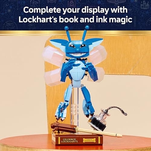 LEGO Harry Potter Cornish Pixie Toy - Bedroom or Desk Decor Figure w/Gilderoy Lockhart's Book and Wand - Birthday Gift for 8+ Year Old Girls & Boys - 76461 thumbnail 7