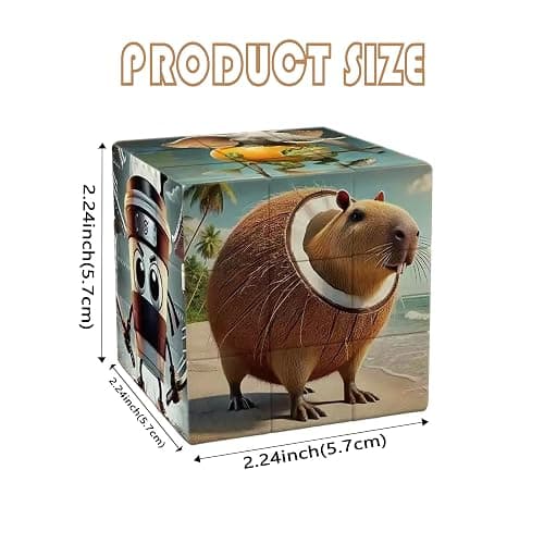 Italian Brainrot Toys-3x3 Speed Cube with Funny Meme Animals burbaloni luliloli for Brain Rot Birthday Gifts Party Decorations thumbnail 2