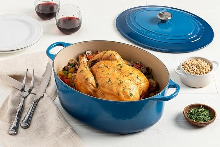 Le Creuset Enameled Cast Iron Signature Oval Dutch Oven, 8 qt., Sea Salt thumbnail 2