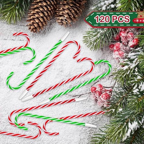 SAYAYA 120Pcs Christmas Candy Cane Pens Bulk Fun Black Ink Ballpoint Pens Xmas Goodie Bag Stuffers Classroom Gifts for Student School Holiday Party Favors Carnival Prize Stocking Stuffers(Red & Green) thumbnail 4