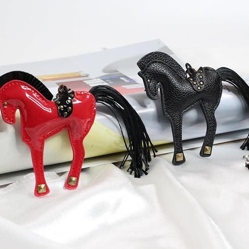 Autumnwell Leather Horse Keychain, Bag Charm thumbnail 6
