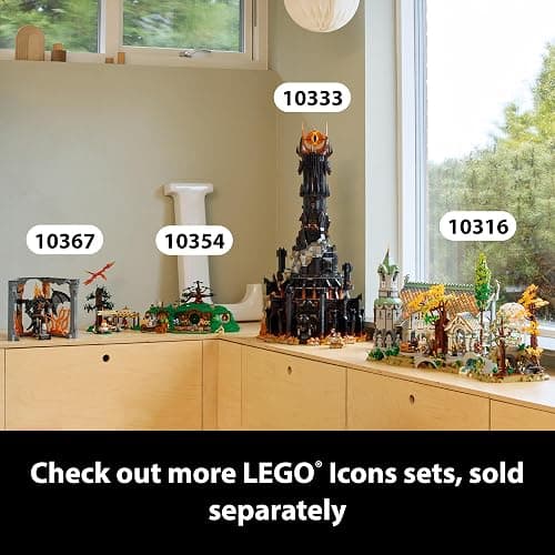 LEGO Icons The Lord of The Rings: Balrog Book Nook Kit - DIY Craft Building Set for Adults, 18+ - Collectible Gandalf Minifigure - Gift Idea for Birthdays - Home or Room Decor - 10367 thumbnail 7