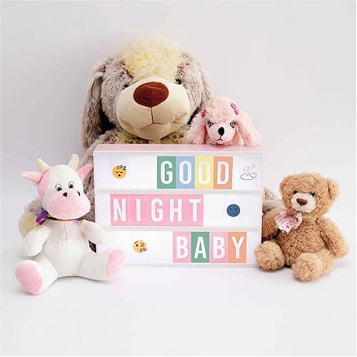 BONNYCO Pink Cinema Light Box with 400 Letters, Emojis, 2 Markers. Led Light Box Home Office and Room Decor, Cinema Led Sign Letters Board. Gifts for Women Girls Christmas Birthdays, Pink Decor thumbnail 6