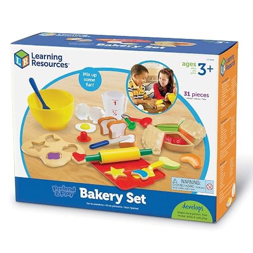 Learning Resources Pretend & Play Bakery Set - 31 Pieces, Ages 3+, Toddlers Bakery Toys, Preschool Food Kitchen for Kids, Gifts for Boys and Girls thumbnail 5